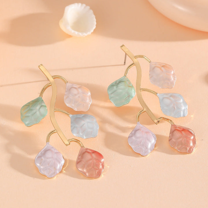 Women's earrings with floral petals and high-quality finish Nin Boutique