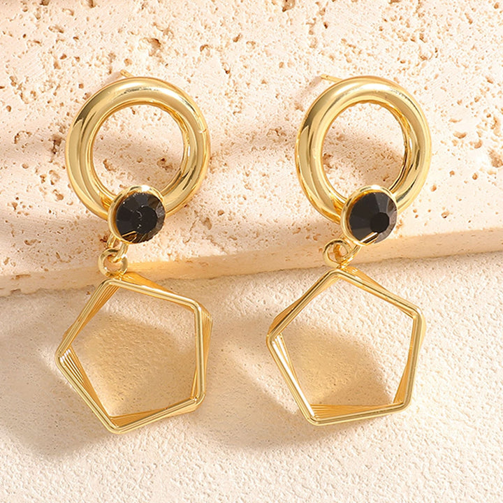 Women's earrings in modern hexagon design Nin Boutique