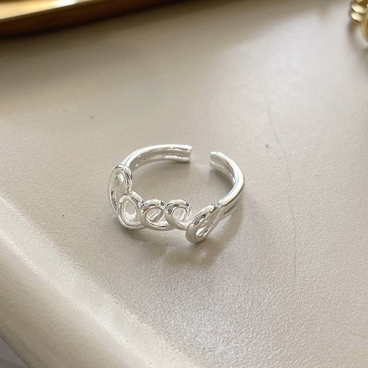 Women's Open Ring with Curved Design Nin Boutique