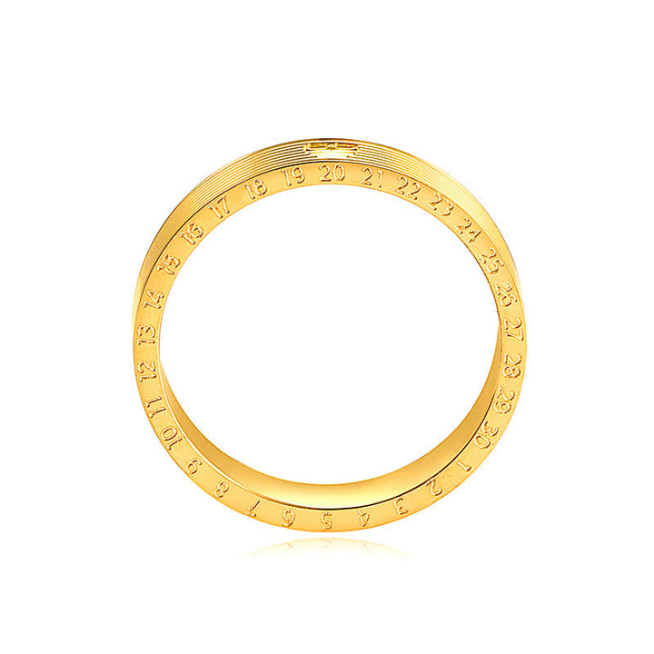 Ladies stylish ring with textured design Nin Boutique