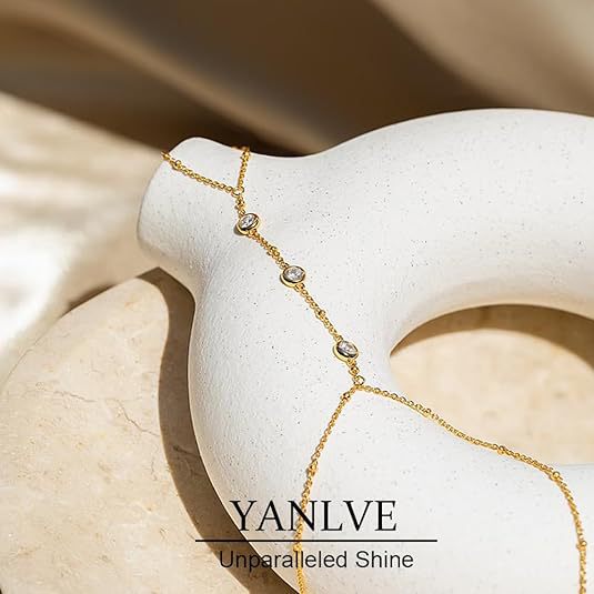 Women's ankle bracelet with sparkling zirconia details Nin Boutique