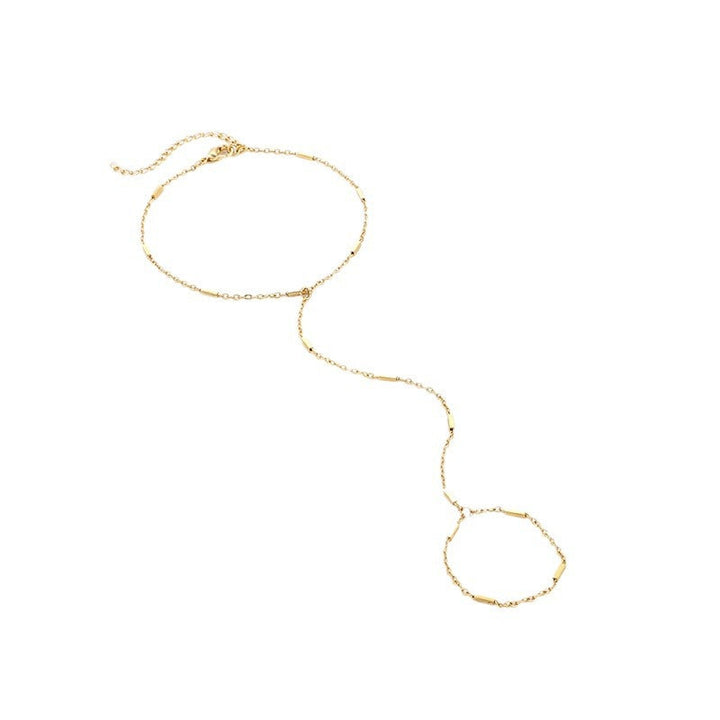Women's anklet with elegant link design and sparkling accents Nin Boutique