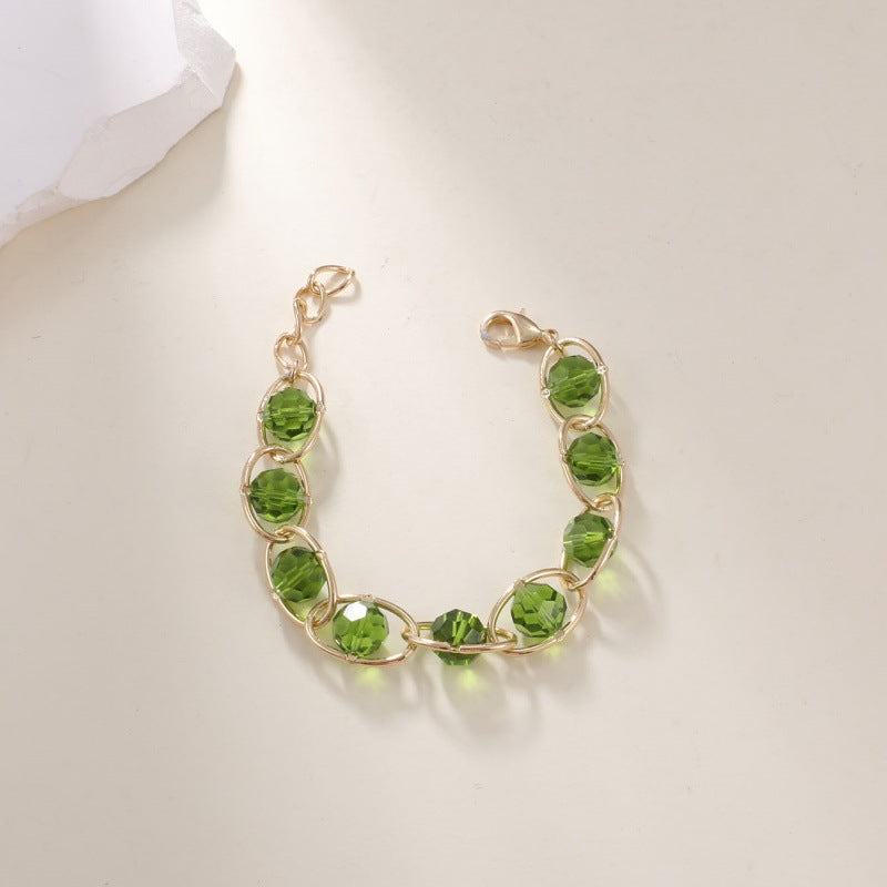 Women's bracelet with sparkling crystal beads Nin Boutique