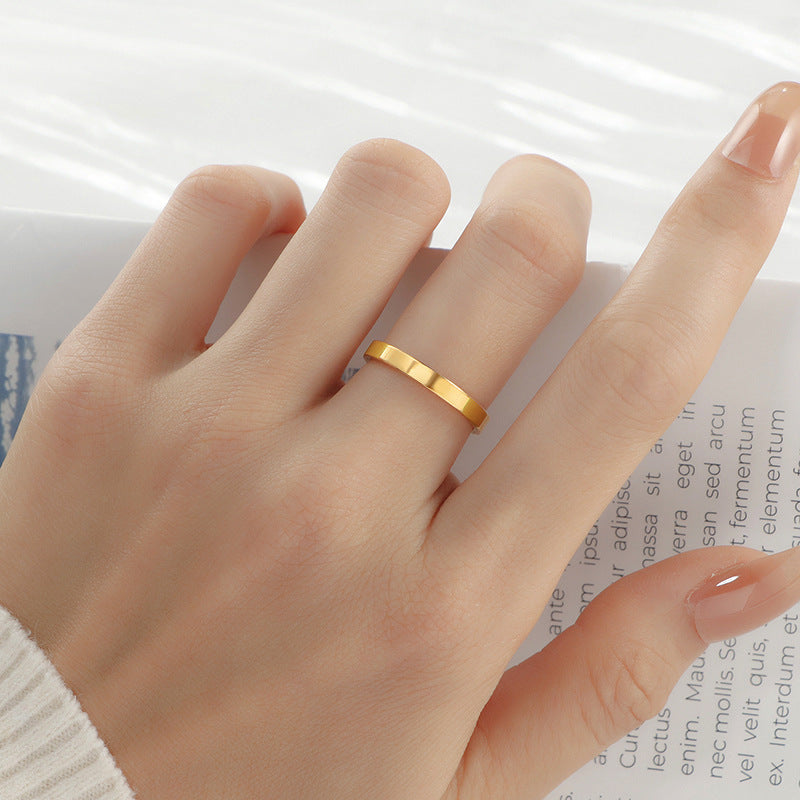 Women's simple and elegant ring made of high-quality stainless steel Nin Boutique