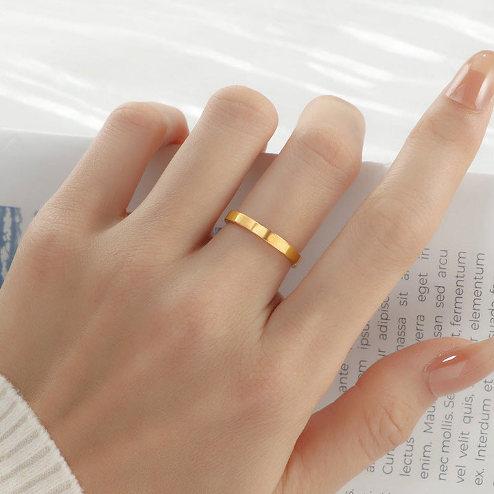 Women's simple and elegant ring made of high-quality stainless steel Nin Boutique