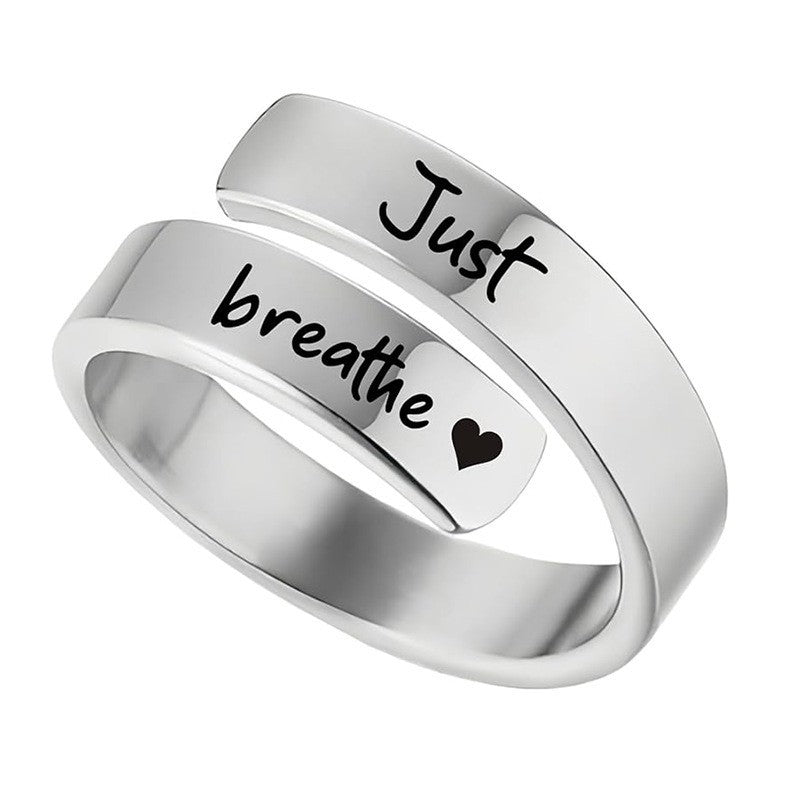 Women’s Motivational Ring with Inspiring Engravings Nin Boutique
