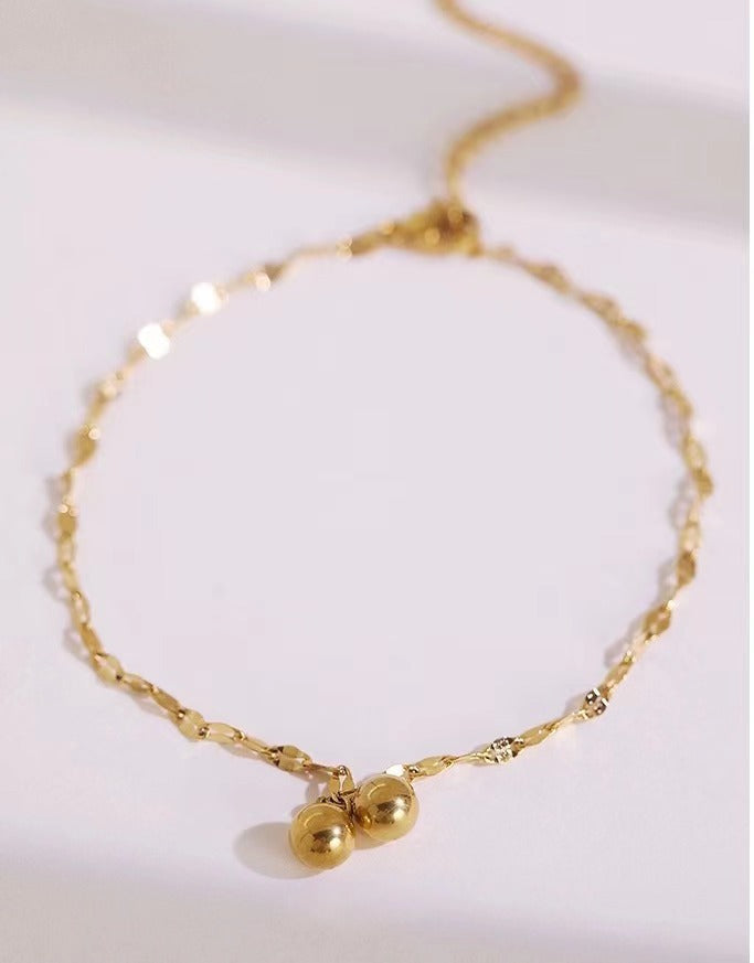 Women Luxury Minimalist Pearl Ankle Bracelet Nin Boutique