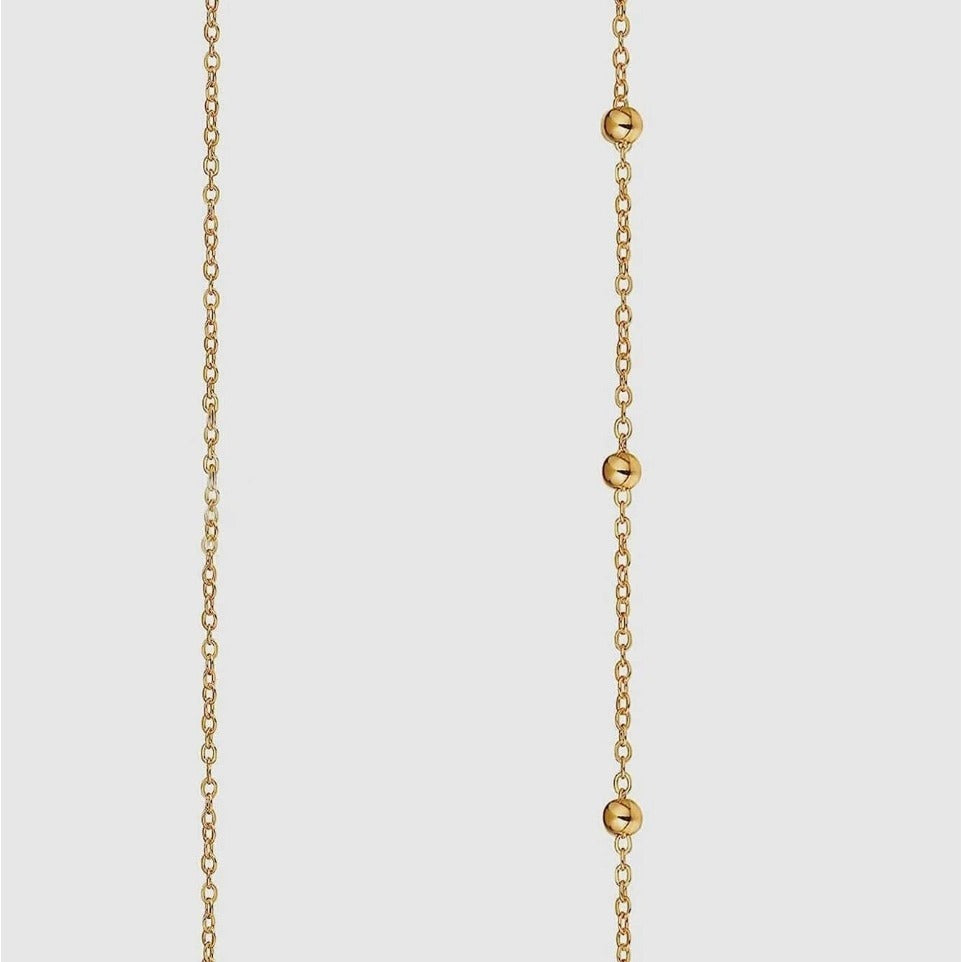 Ladies elegant ankle bracelet made of fine link and zirconia elements Nin Boutique