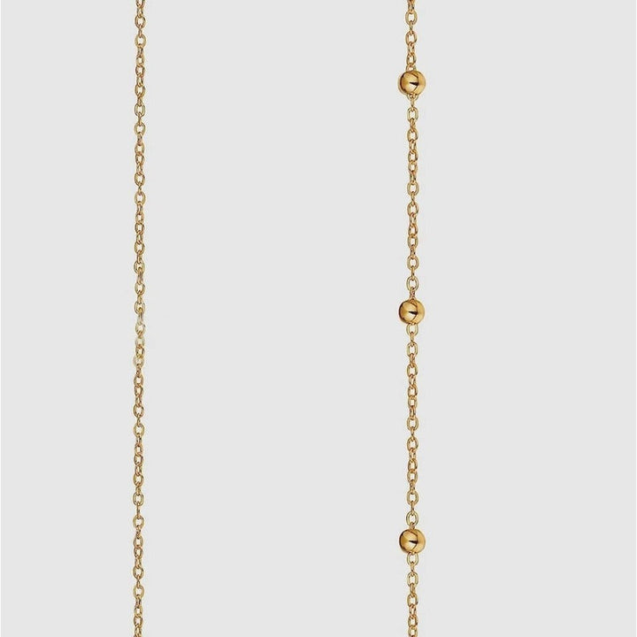 Ladies elegant ankle bracelet made of fine link and zirconia elements Nin Boutique