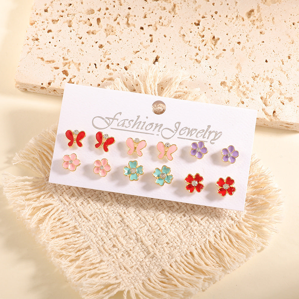 Women’s Earrings Set with Fruity Design Nin Boutique