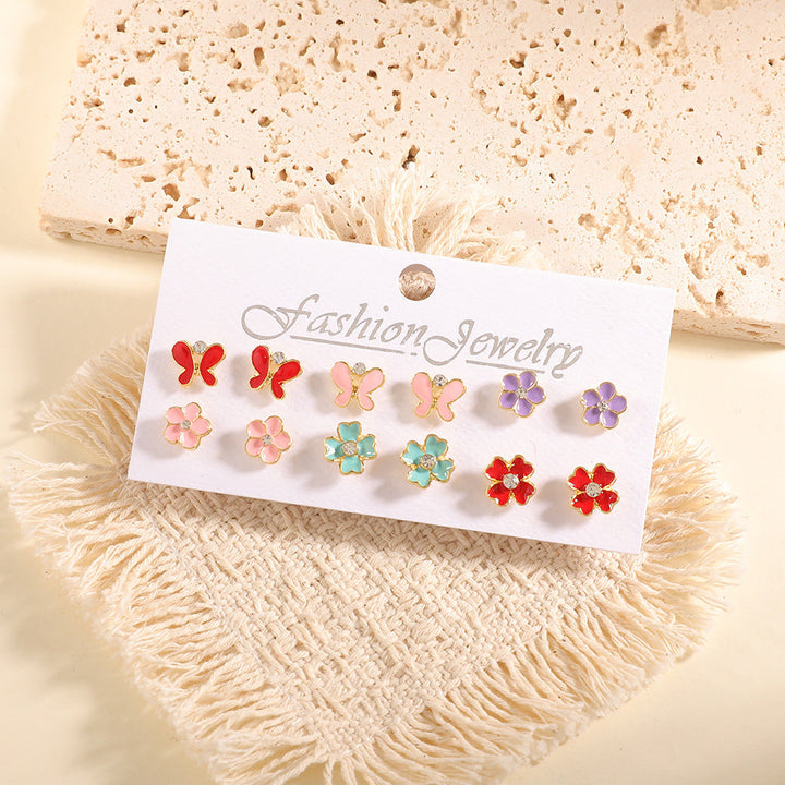 Women’s Earrings Set with Fruity Design Nin Boutique