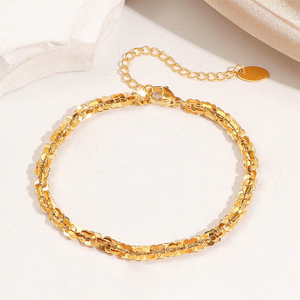 Women's Sparkling Chain Ankle Bracelet Nin Boutique