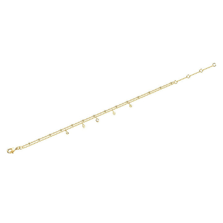 Women’s ankle bracelet with sparkling drops and delicate design Nin Boutique