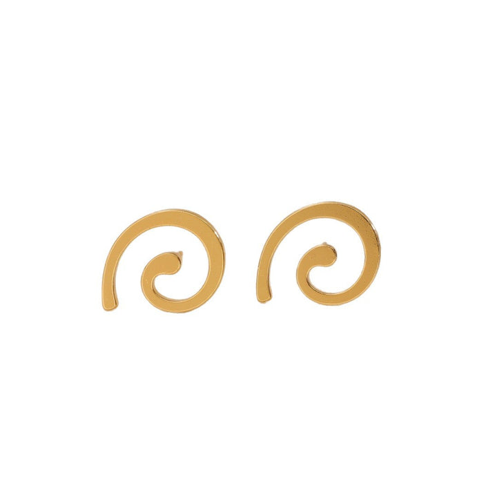 Ladies earrings with modern spiral pattern Nin Boutique