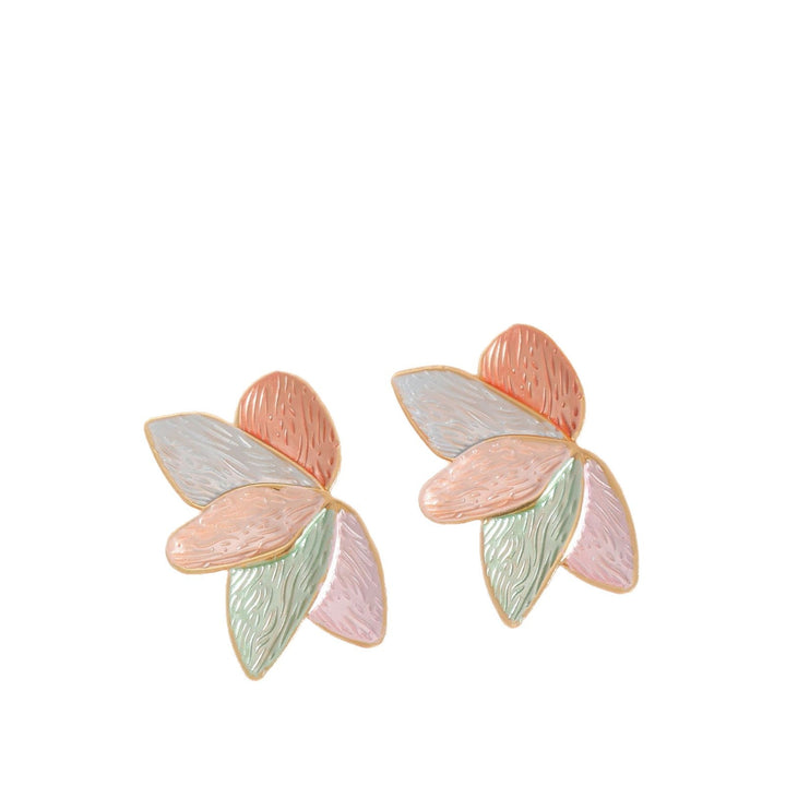 Ladies earrings with floral leaf motifs Nin Boutique