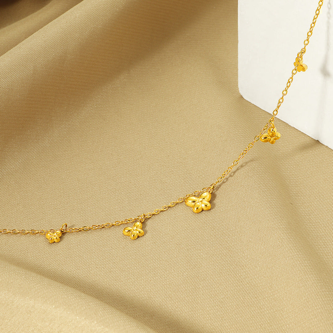 Women Flower Charm Ankle Bracelet Nin Boutique