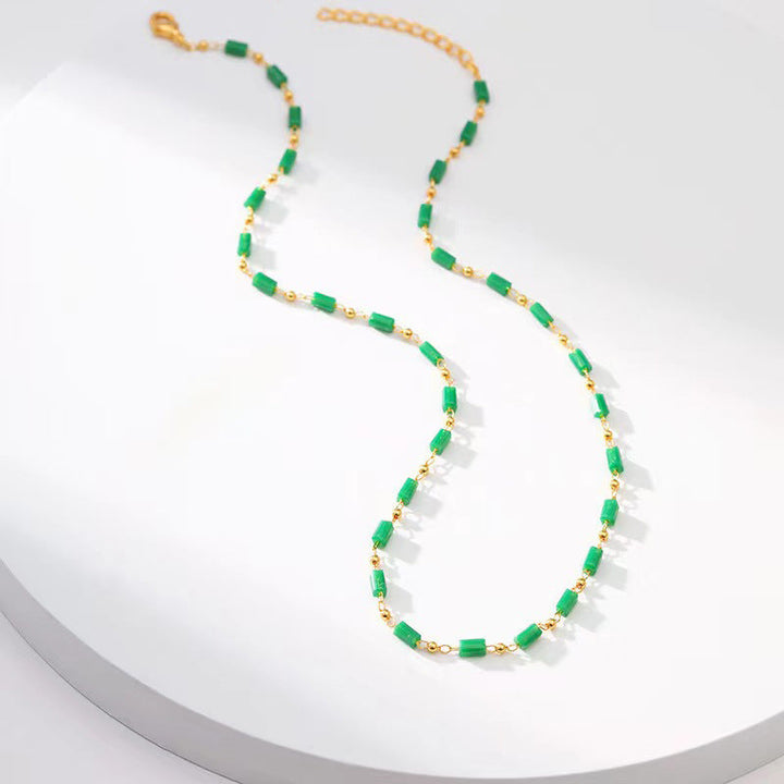 Ladies ankle bracelet made of fine materials with colorful beads Nin Boutique