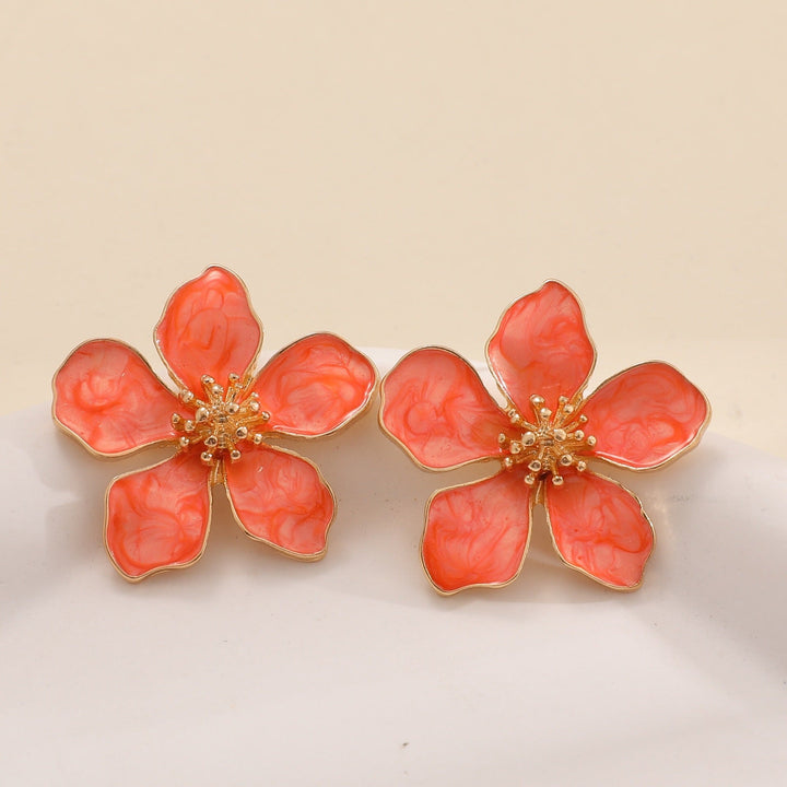 Ladies Earrings in Artistic Flower Style Nin Boutique