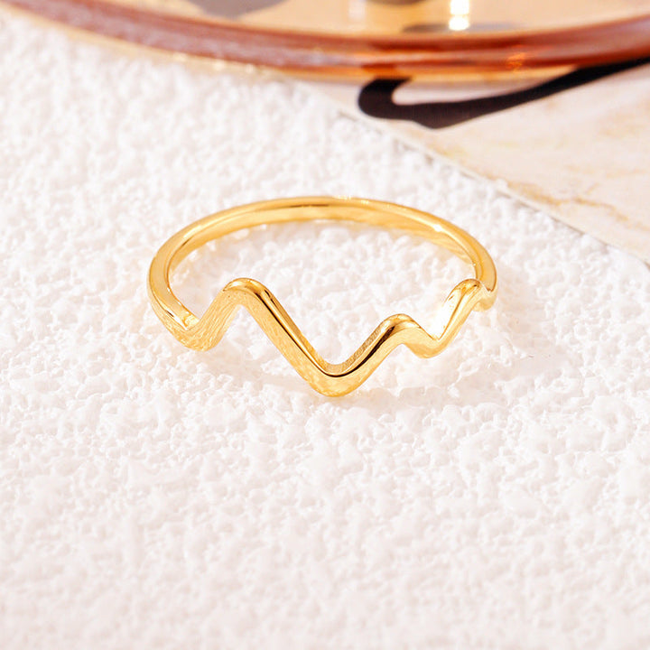 Women's ring with elegant zigzag design Nin Boutique