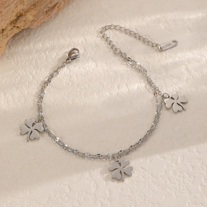 Ladies Glücksblatt bracelet made of high-quality stainless steel Nin Boutique
