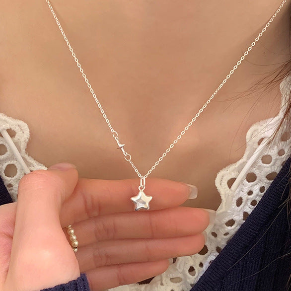 Women's necklace with sparkling star pendant and elegant connection details Nin Boutique