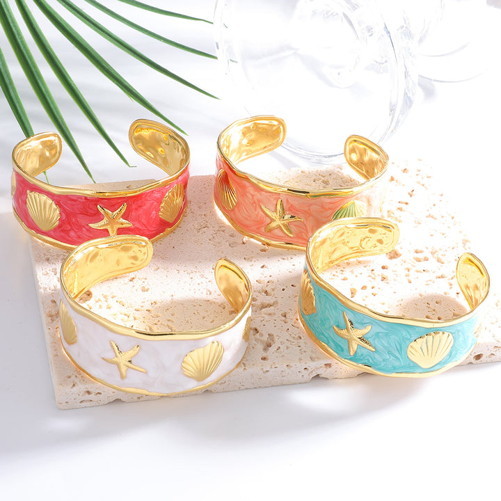Women’s bracelet with maritime shell and starfish design Nin Boutique