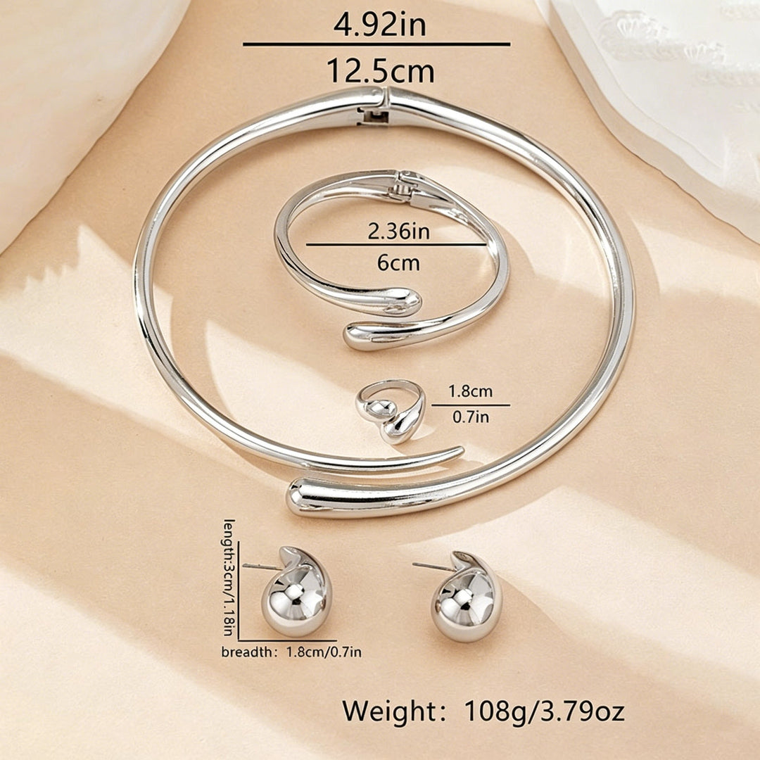 Ladies Open Cuff Bracelet with Elegant, Sculptural Design Nin Boutique