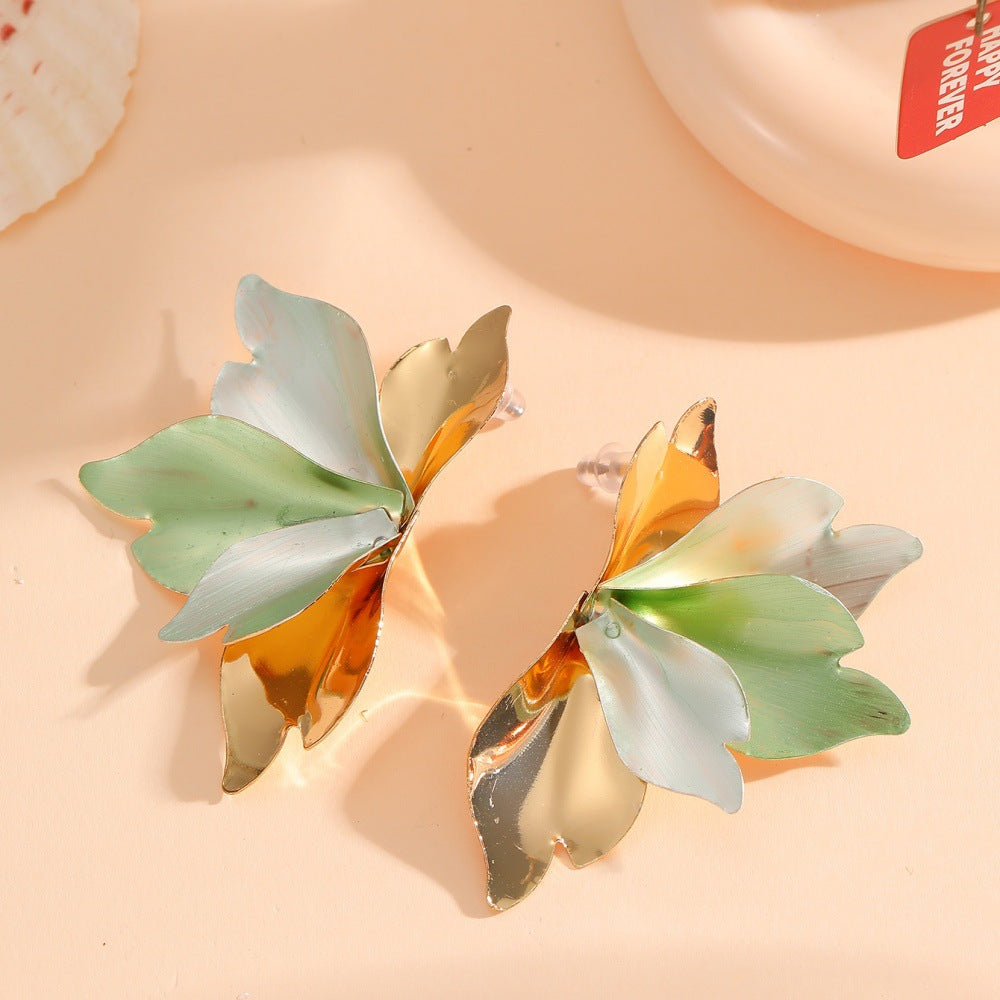 Ladies earrings with intricate petal design Nin Boutique