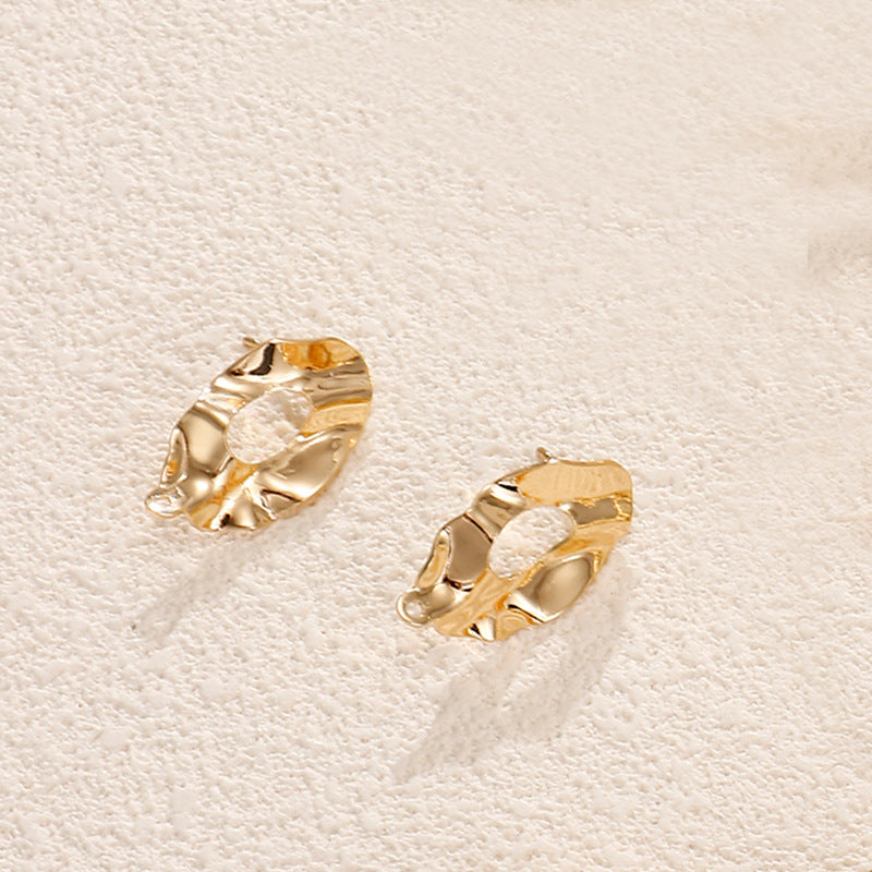 Women Earrings with textured, square design Nin Boutique