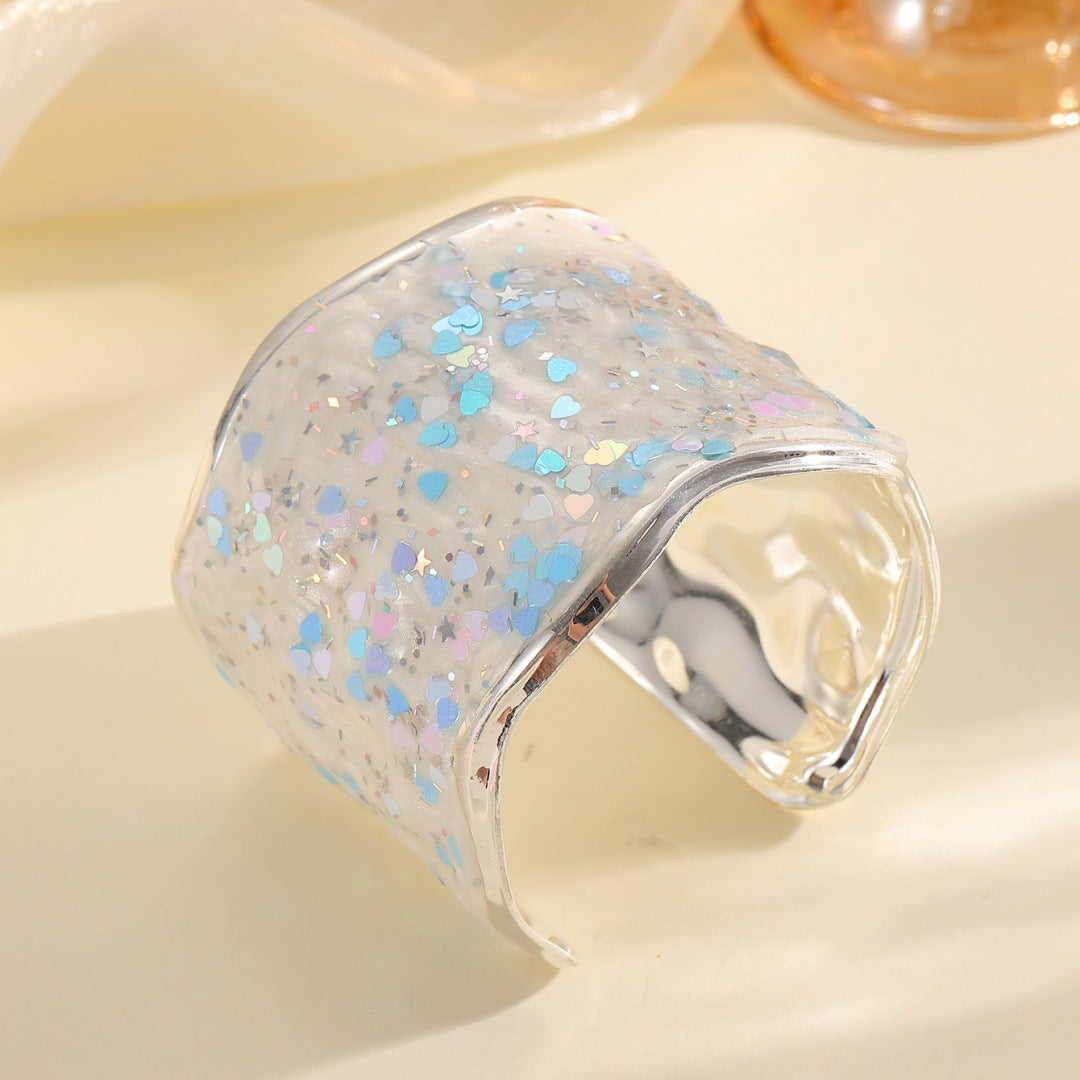 Women Glittering Ring made of high-quality epoxy resin Nin Boutique