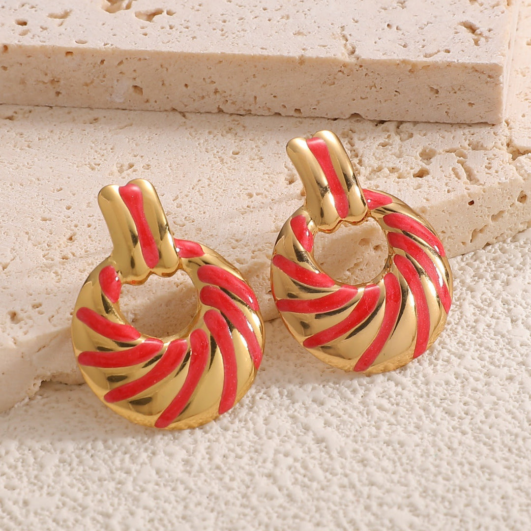 Women's earrings with elegant, sculptural design Nin Boutique