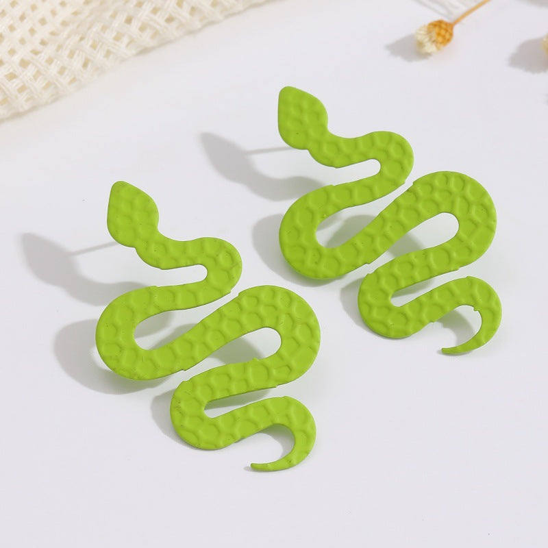 Ladies earrings in artistic snake design Nin Boutique