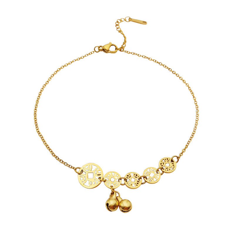 Women's ankle bracelet with elegant charms Nin Boutique