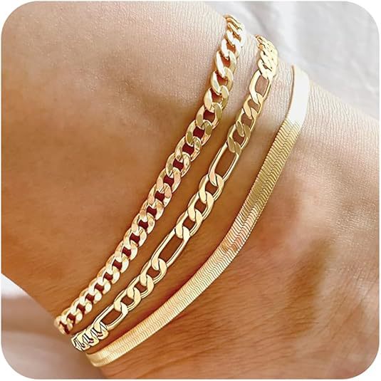 Women's ankle bracelet with versatile link design and elegant accents Nin Boutique