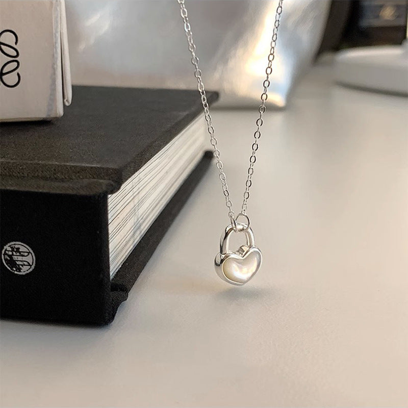 Women’s Necklace with Playful Heart Lock Pendant Nin Boutique