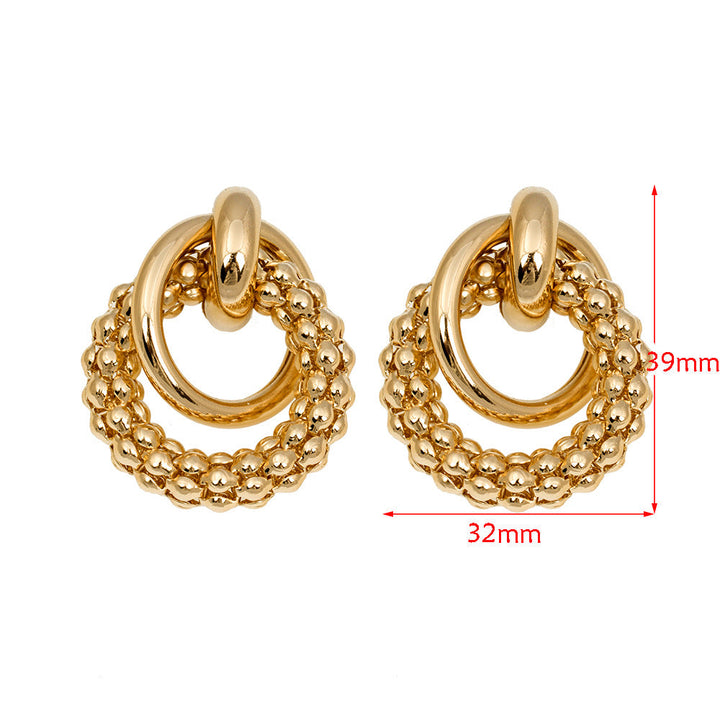 Women's earrings made of high-quality stainless steel with playful chain design Nin Boutique