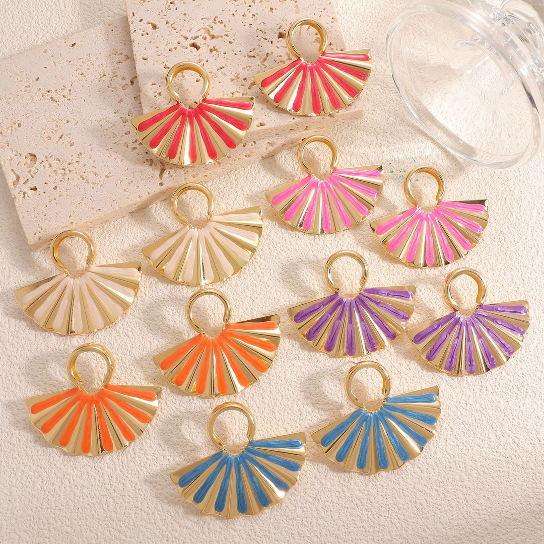 Ladies earrings in elegant fan design Nin Boutique
