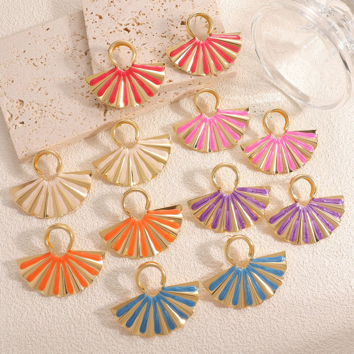 Ladies earrings in elegant fan design Nin Boutique