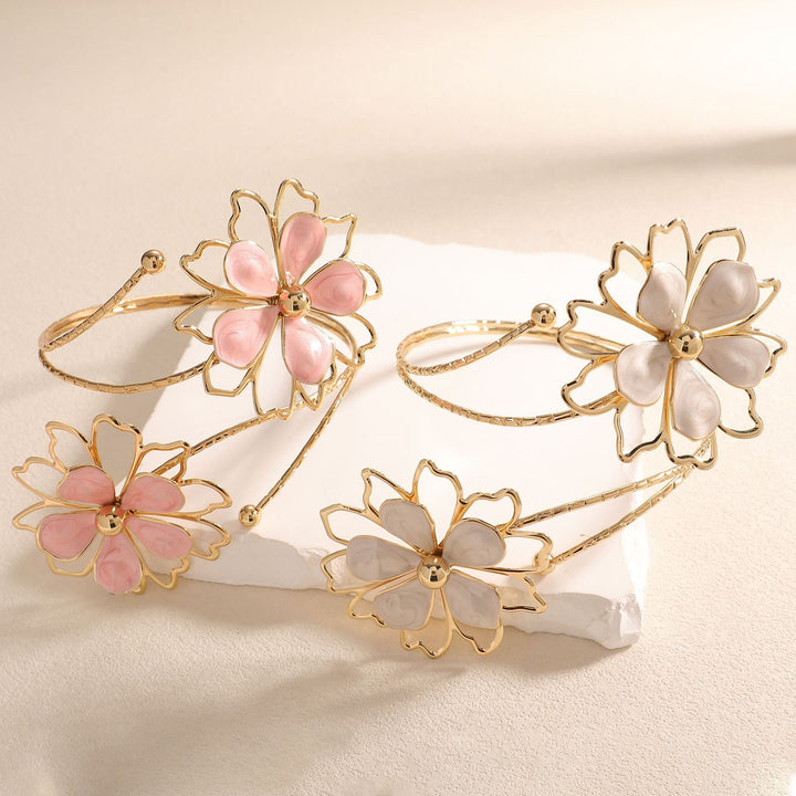 Women’s cuff bracelet with ornate flower design Nin Boutique