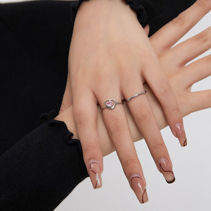 Ladies Ring with heart-shaped zircon Nin Boutique