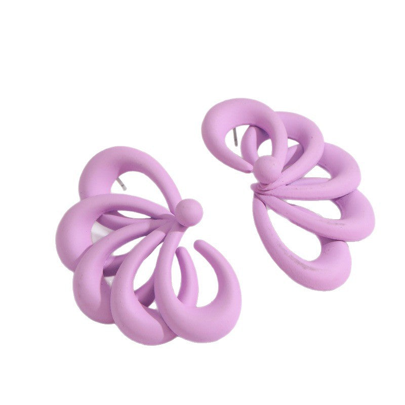 Women's earrings in artistic spiral pattern Nin Boutique