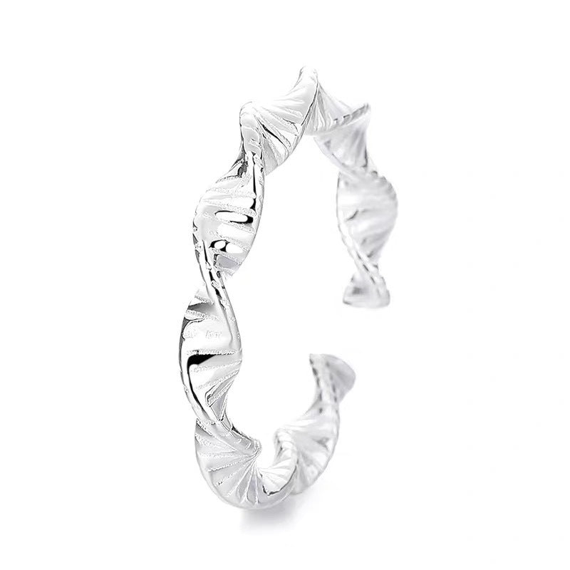 Women Open Ring with intricate DNA design Nin Boutique