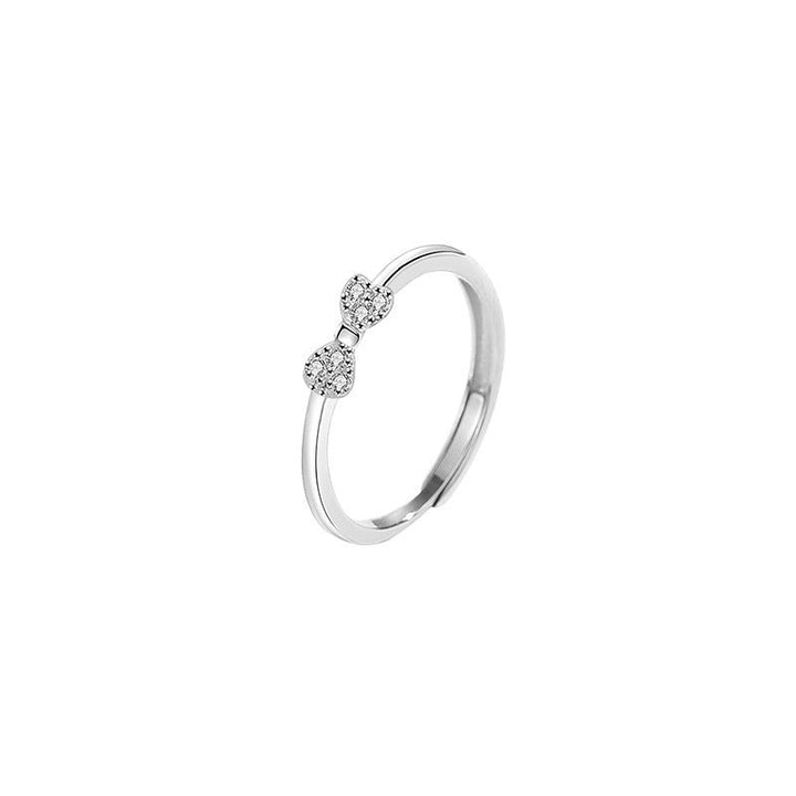 Women's ring with delicate bow motif and dazzling zirconia embellishment Nin Boutique