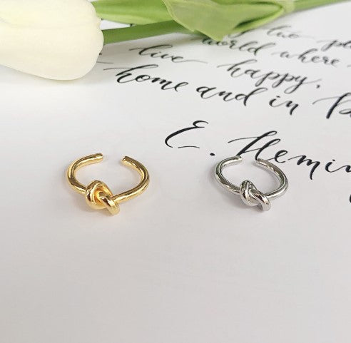 Women Open Ring with elaborate knot design Nin Boutique