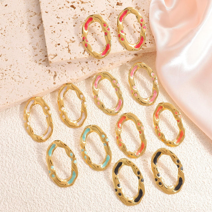 Women earrings in unique organic design Nin Boutique