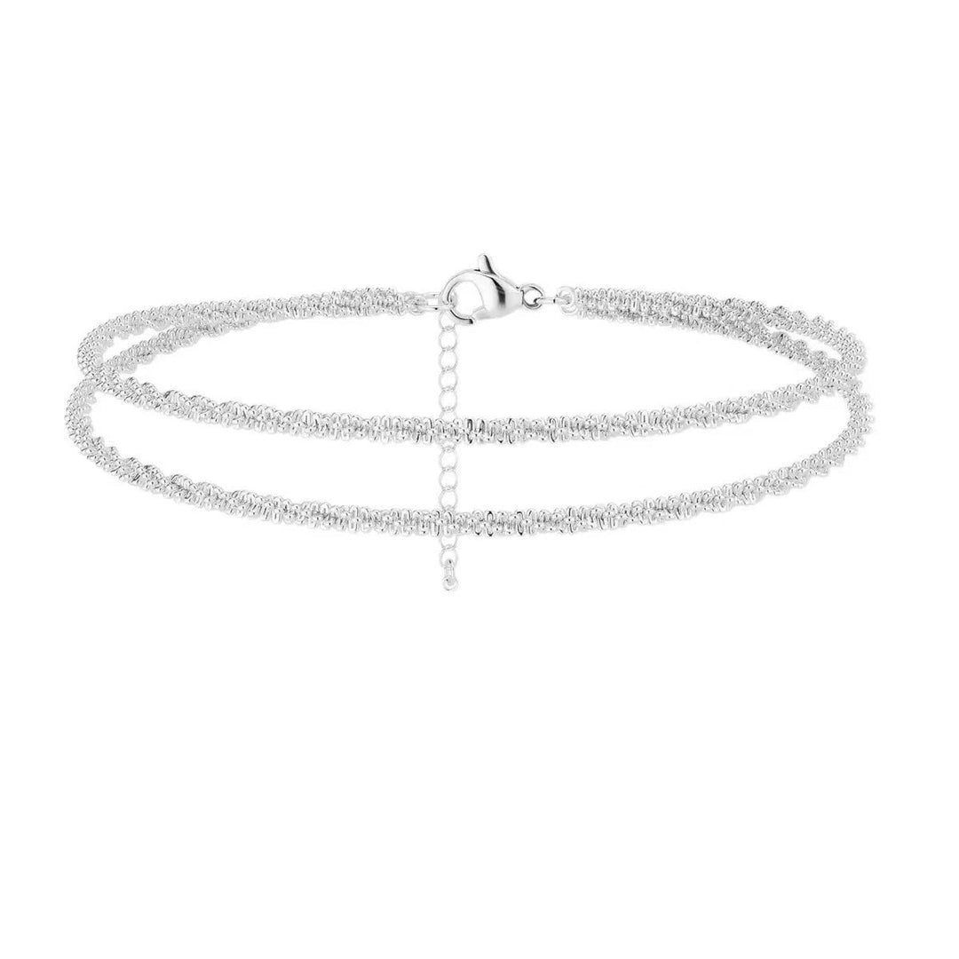 Women's ankle bracelet with elegant zirconia details Nin Boutique