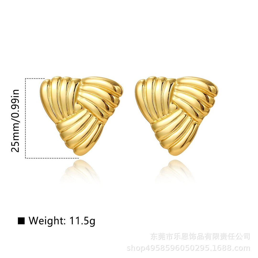Women's earrings in sculptural wave design Nin Boutique