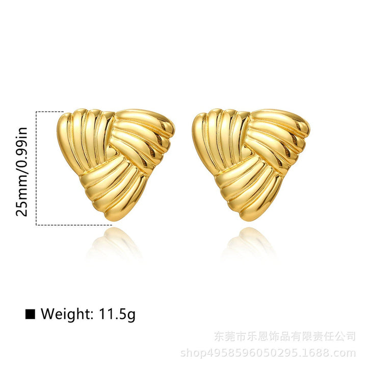 Women's earrings in sculptural wave design Nin Boutique