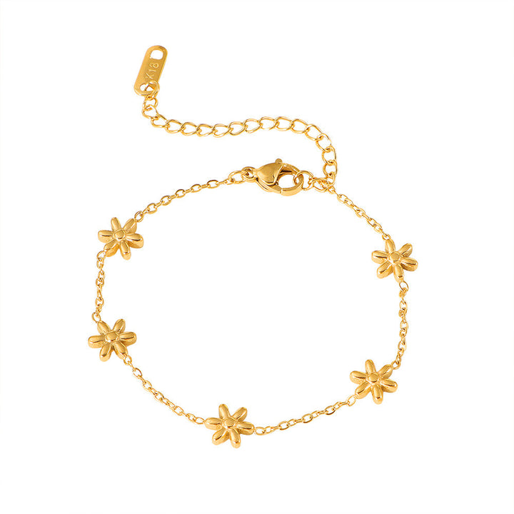 Ladies Flower Chain Anklet Nin Boutique