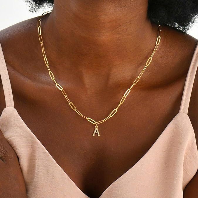 Ladies Elegant Gold Necklace with Personalized Pendant Nin Boutique